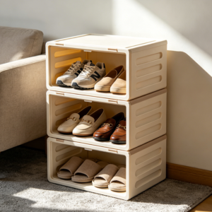 Stackable Modular Shoe Storage Cubes Set
